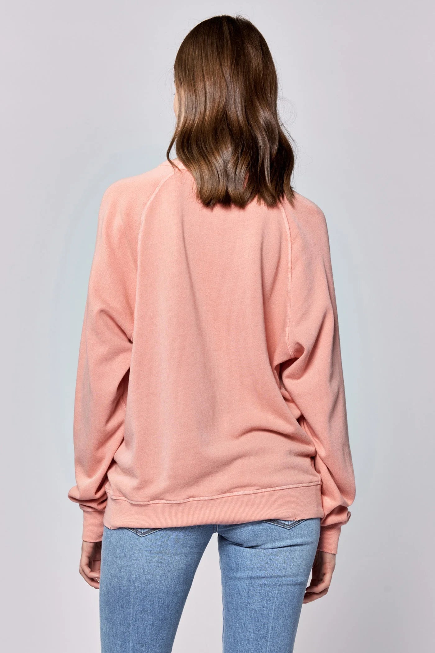 RAGLAN SLEEVE RELAXED SWEATER - TERRACOTTA