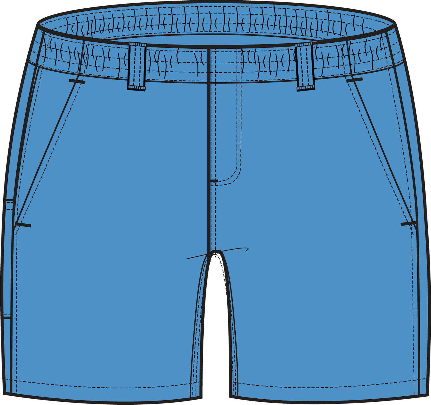 BOYS SHORELINE SHORT - BOAT BLUE