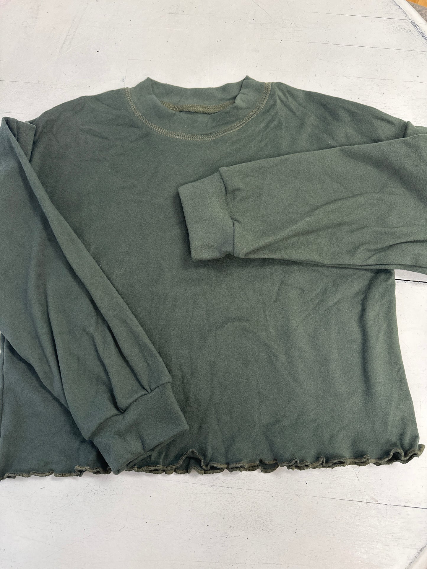 GIRLS SWEATER - OLIVE