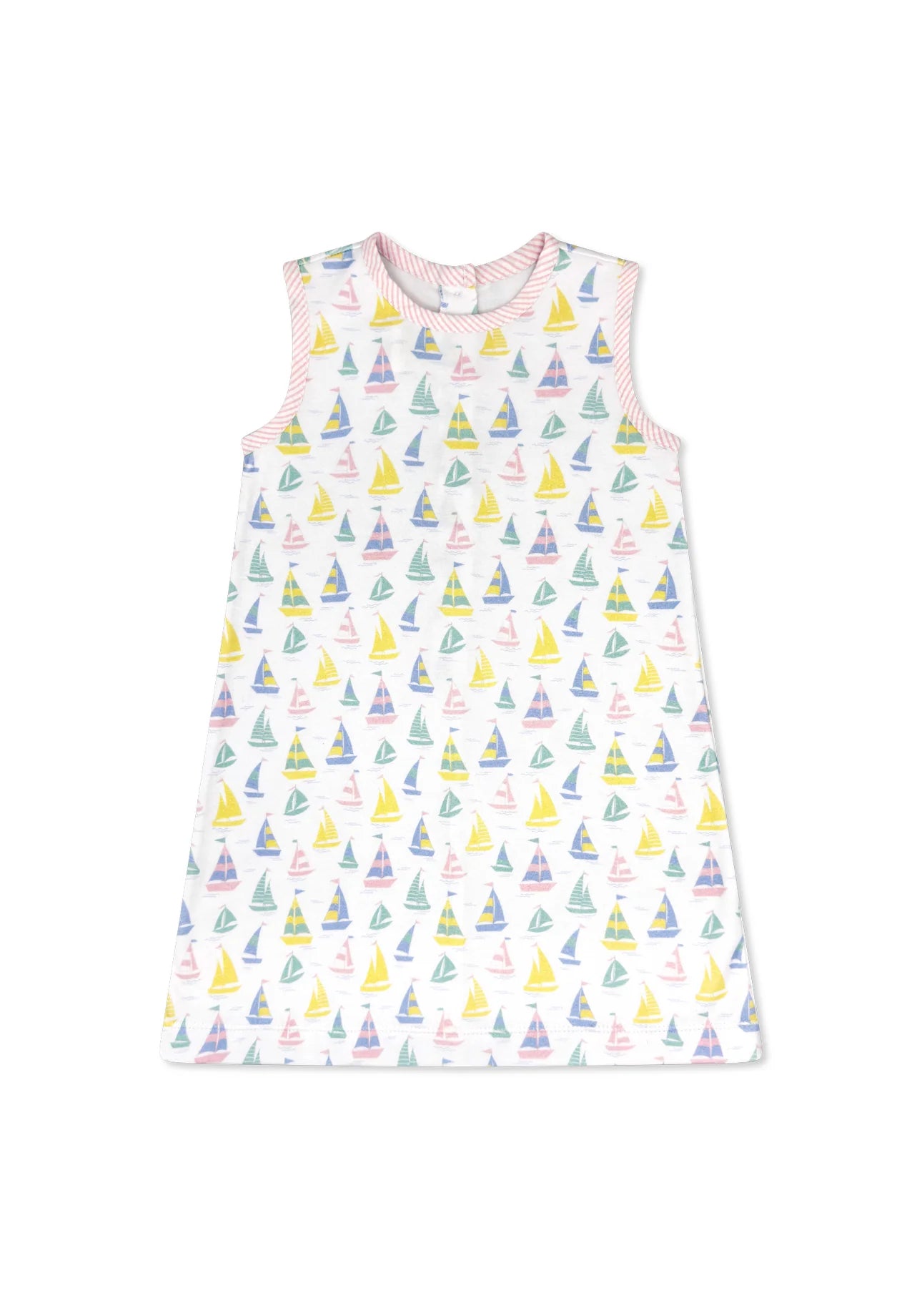 ANN DRESS - SEAHAVEN SAILBOAT/PARTY PINK SEERSUCKER