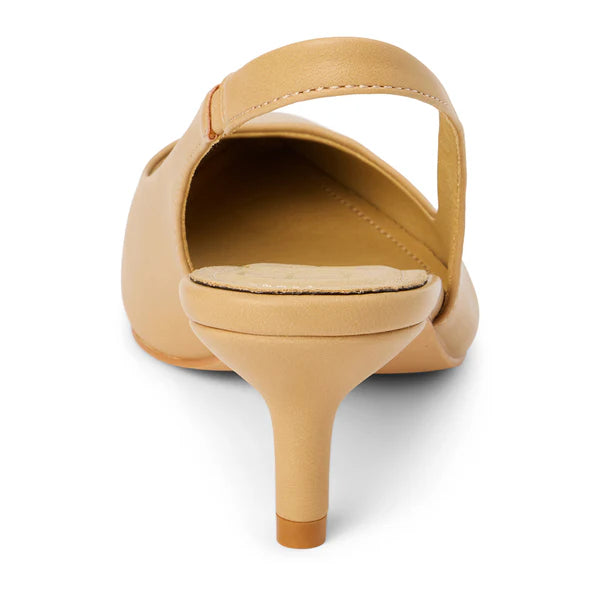 GRAZIA SLINGBACK HEEL - NATURAL