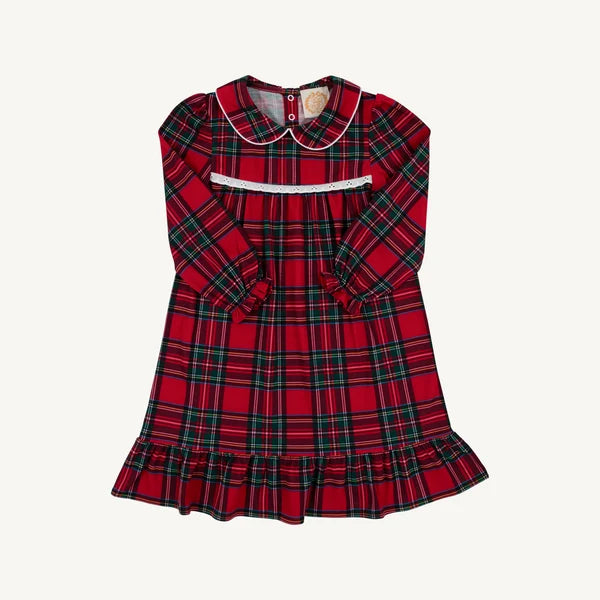 GOLDIE LOCKS GOWN - SOCIETY PREP PLAID/ WORTH WHITE AVE