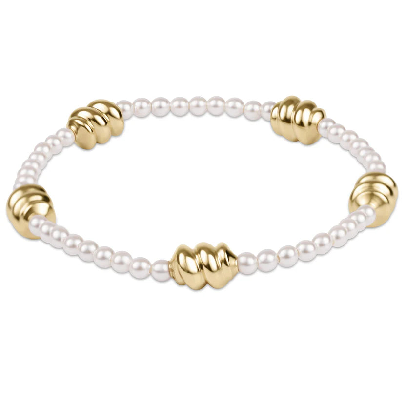 ADMIRE GOLD 3MM PEARL BRACELET