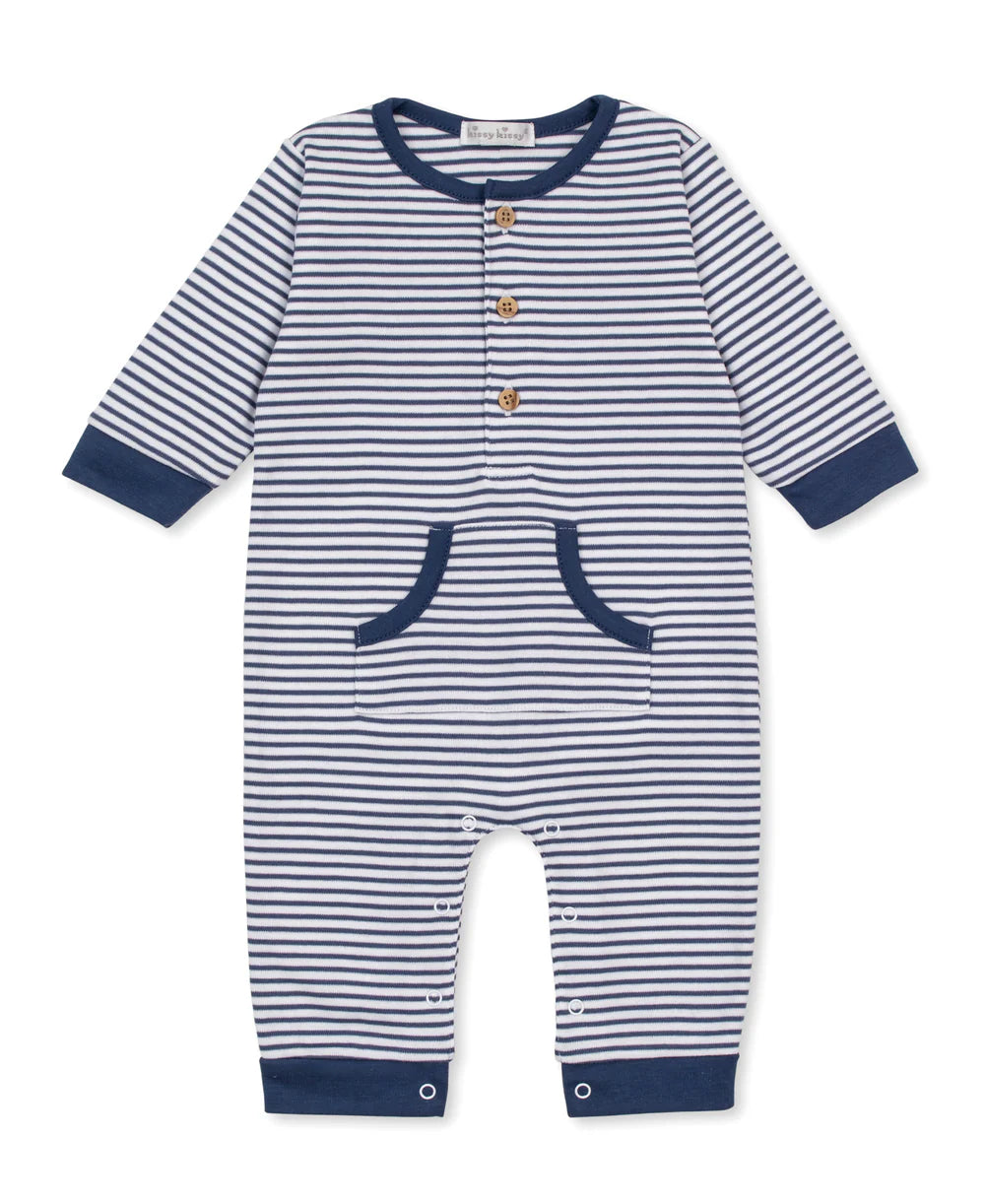 BLUE STRIPE PLAYSUIT