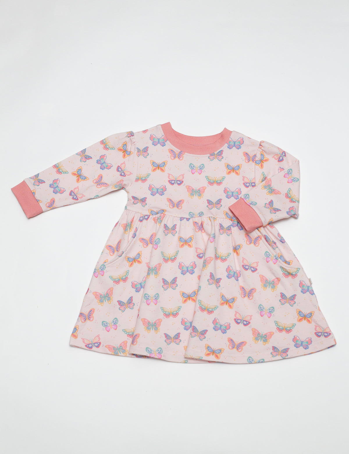SWEATSHIRT DRESS - BUTTERFLY BLISS