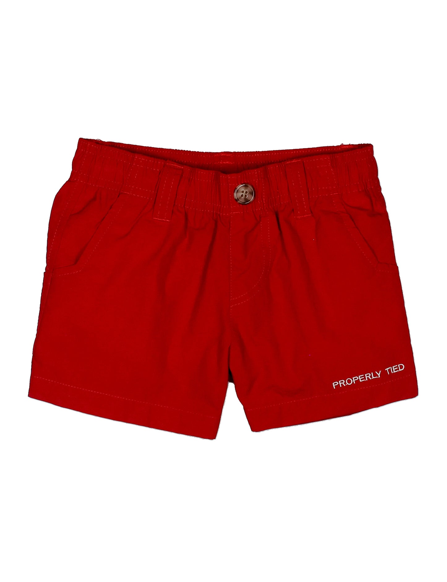 BOYS MALLARD SHORTS - CRIMSON