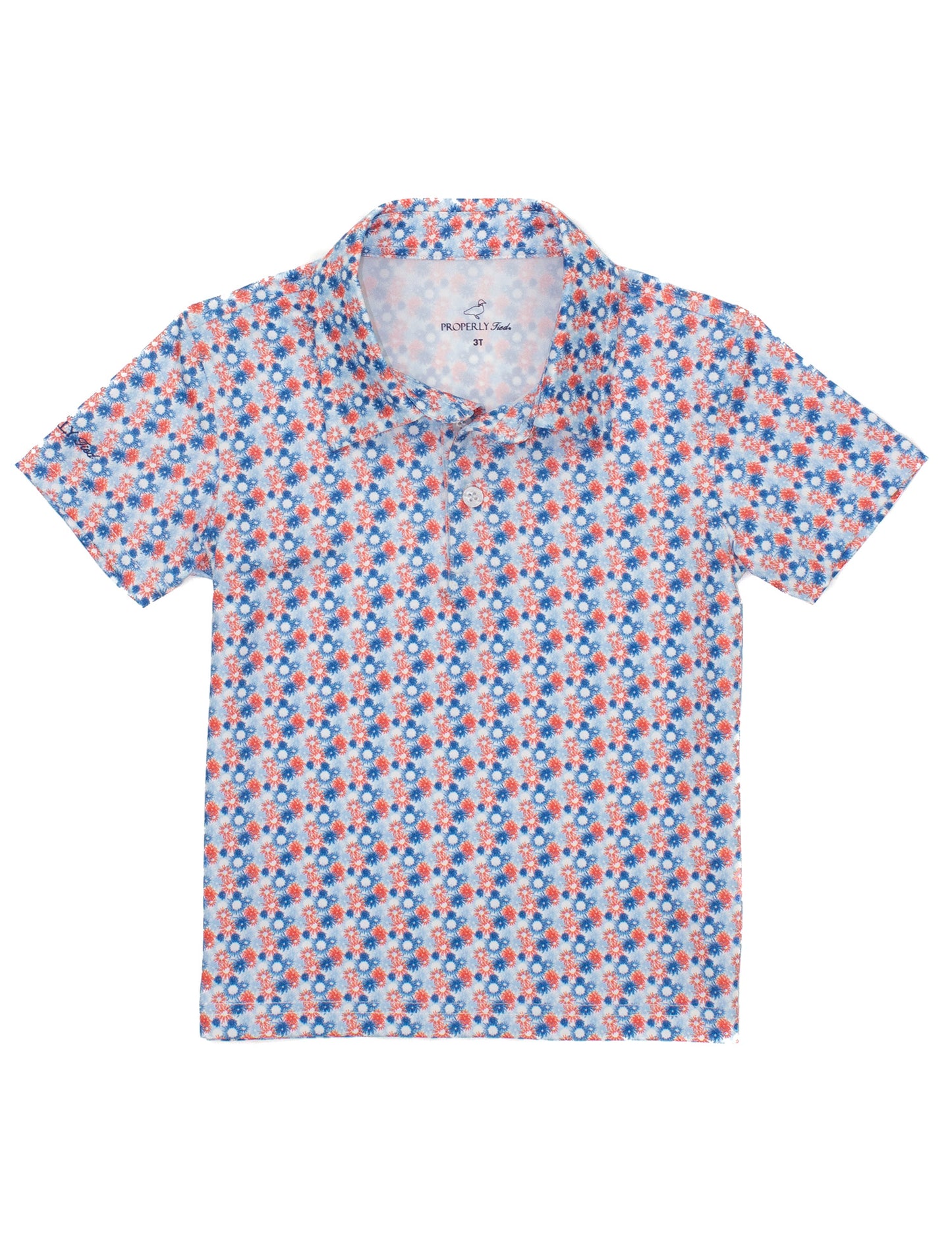 LD BOYS INLET POLO - FIRECRACKER