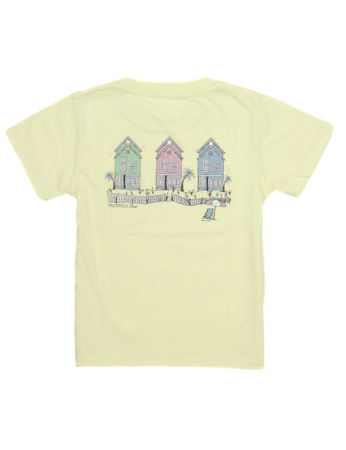 GIRLS BEACH RETREAT TEE - LIGHT YELLOW