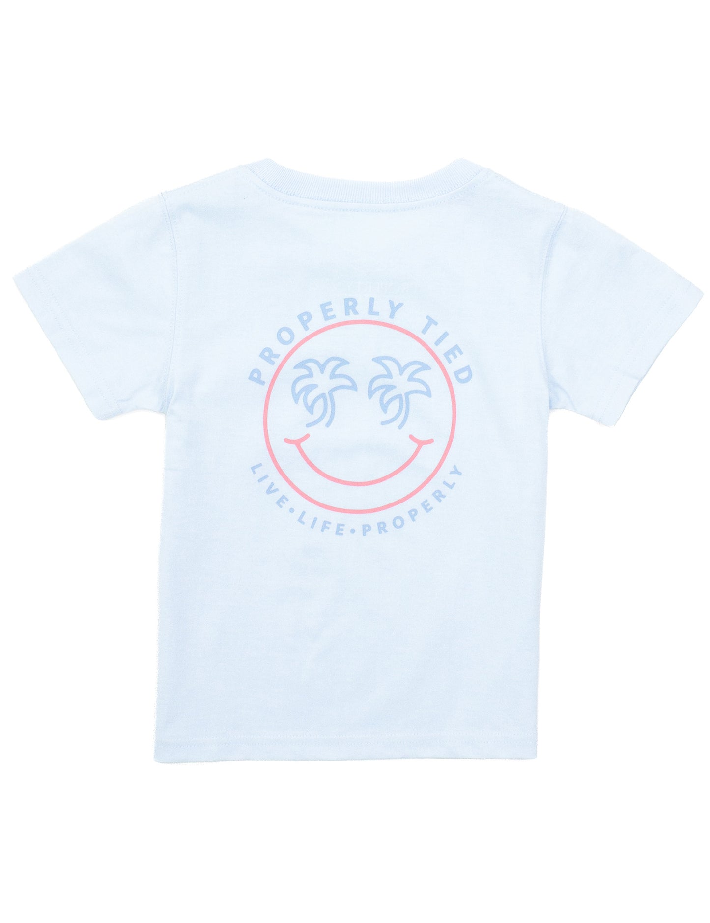GIRLS SMILEY TEE - PERIWINKLE
