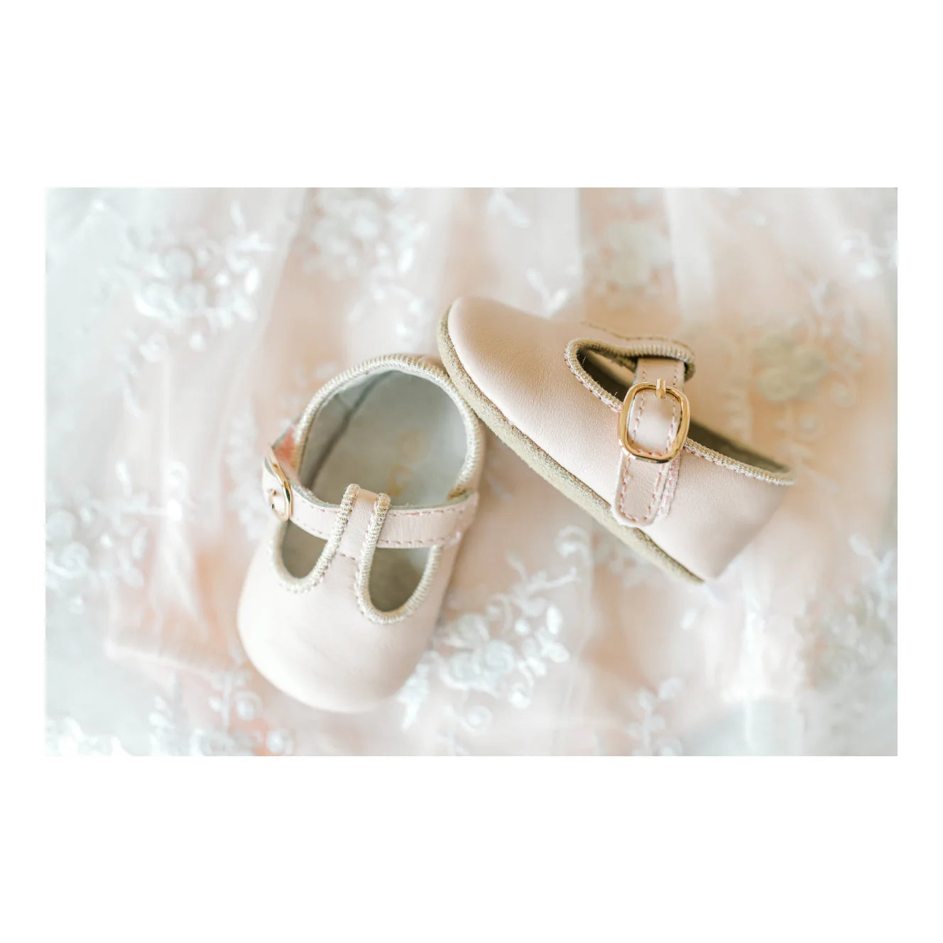 EVIE T-STRAP MARYJANE CRIB SHOE - PINK