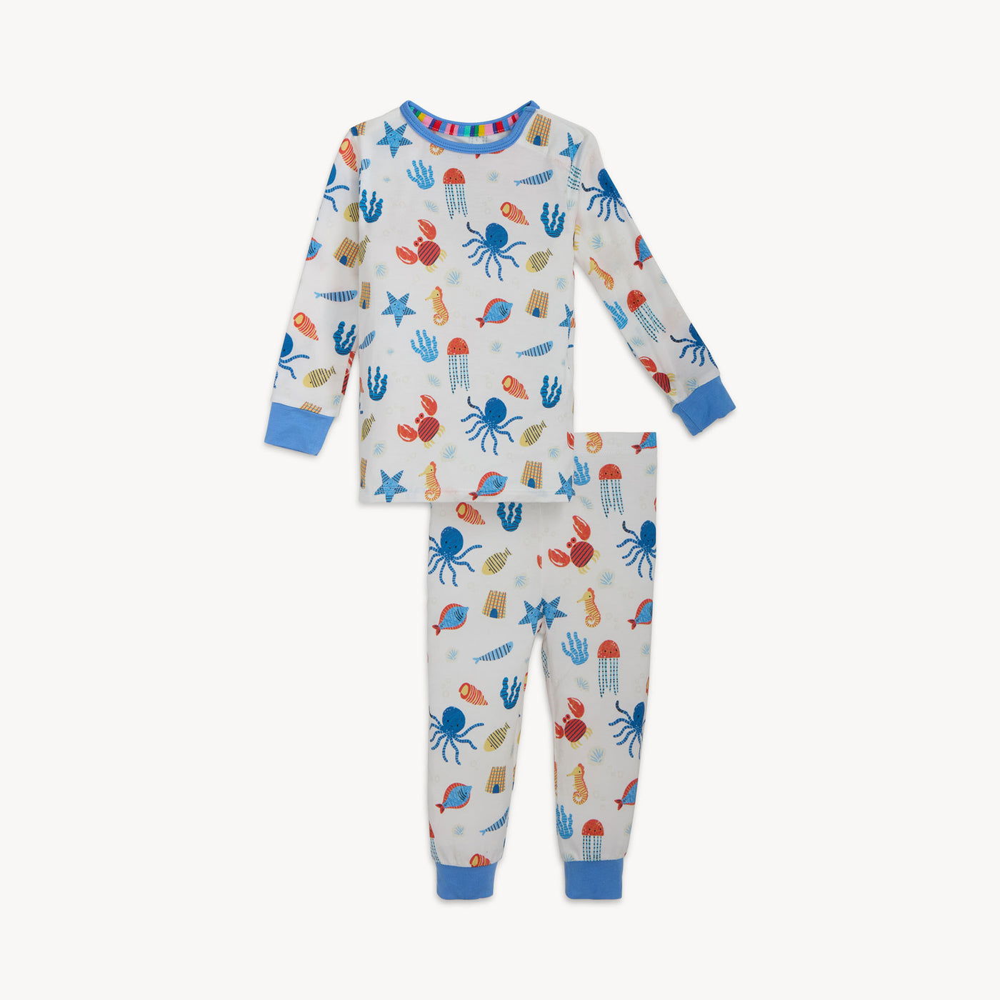 DEEP CHIC BLUE TODDLER MAGNETIC PJS SET