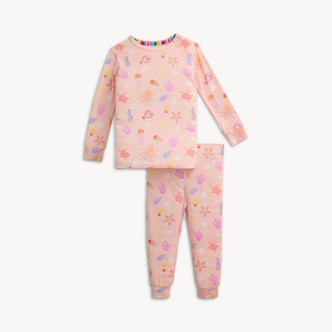 DEEP CHIC PINK TODDLER MAGNETIC PJ SET