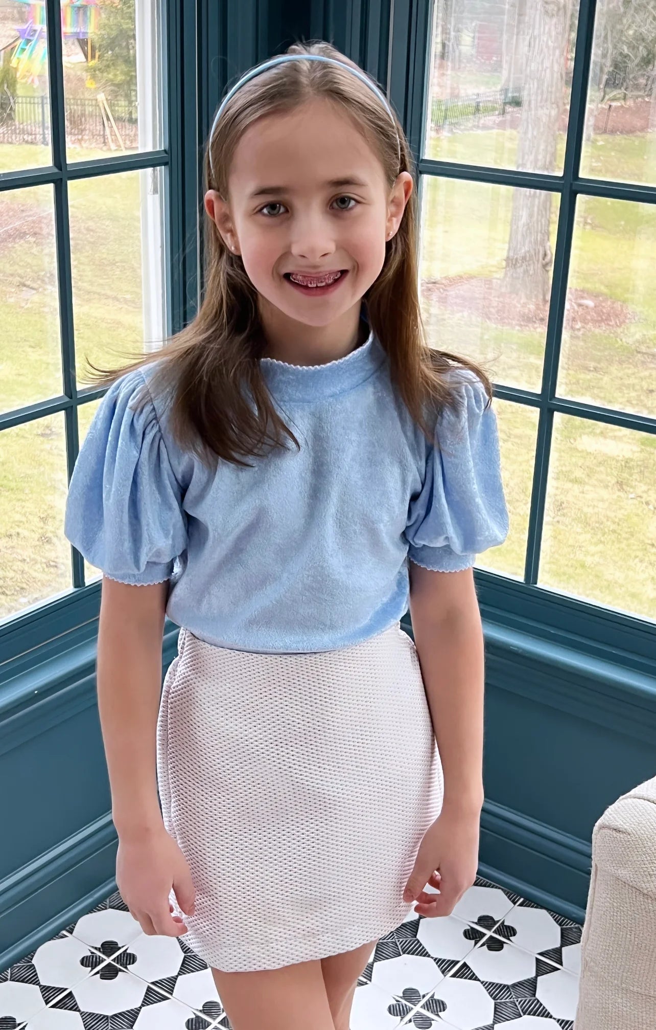 RAINBOW BIRDSEYE SKIRT