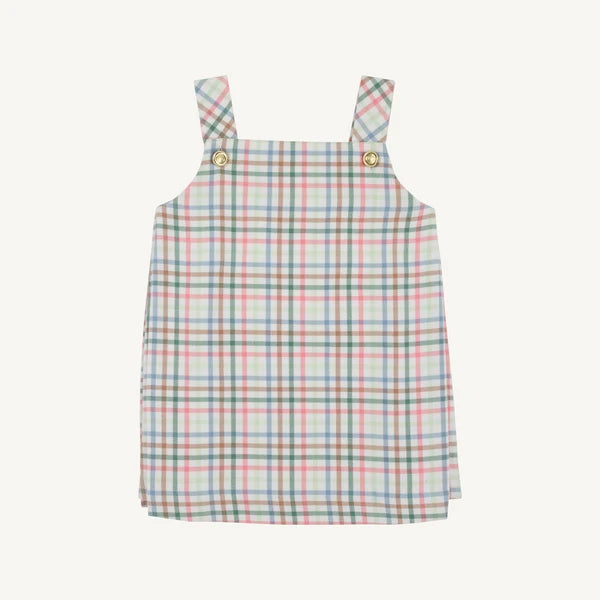PLEATED GINNY JUMPER - MANALAPAN PLAID