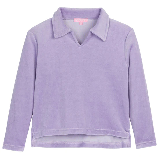 POLO PULLOVER - LILAC VELOUR