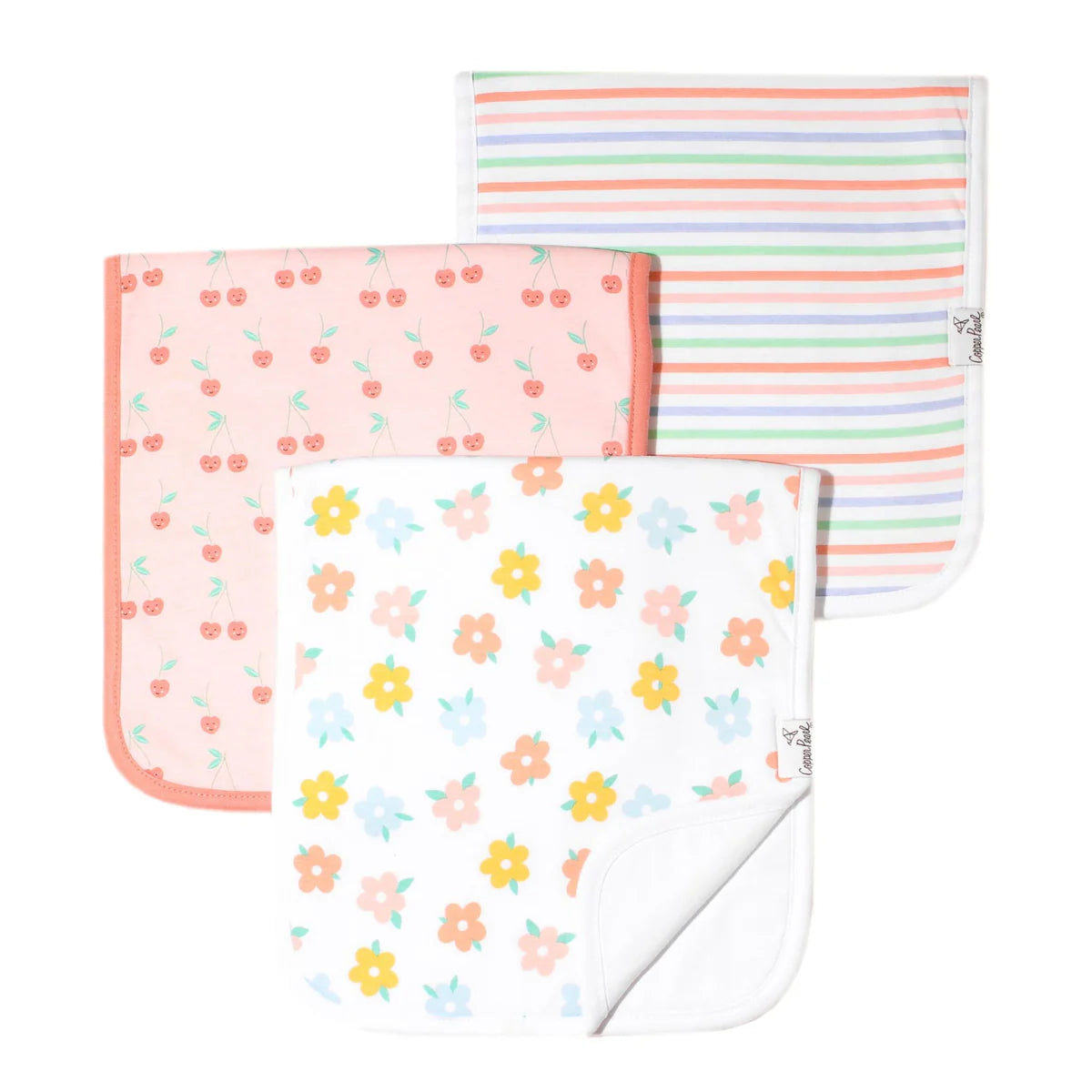 BURP CLOTH SET - 3PK MORE OPTIONS AVAIL.