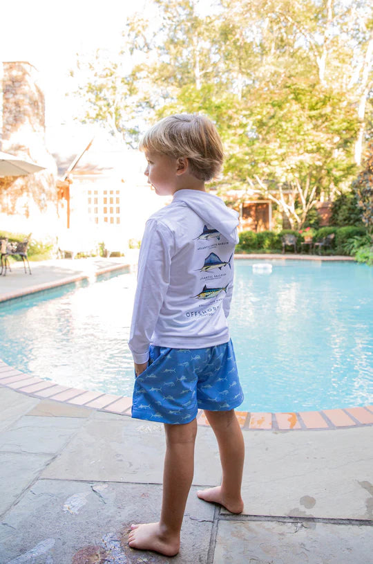 BOYS' BOOGIE BOARD SWIM TRUNK - MARINA FISH