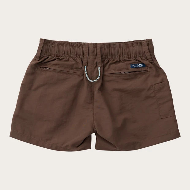BOYS OUTRIGGER PERFORMANCE SHORT - COFFEE QUARTZ BROWN