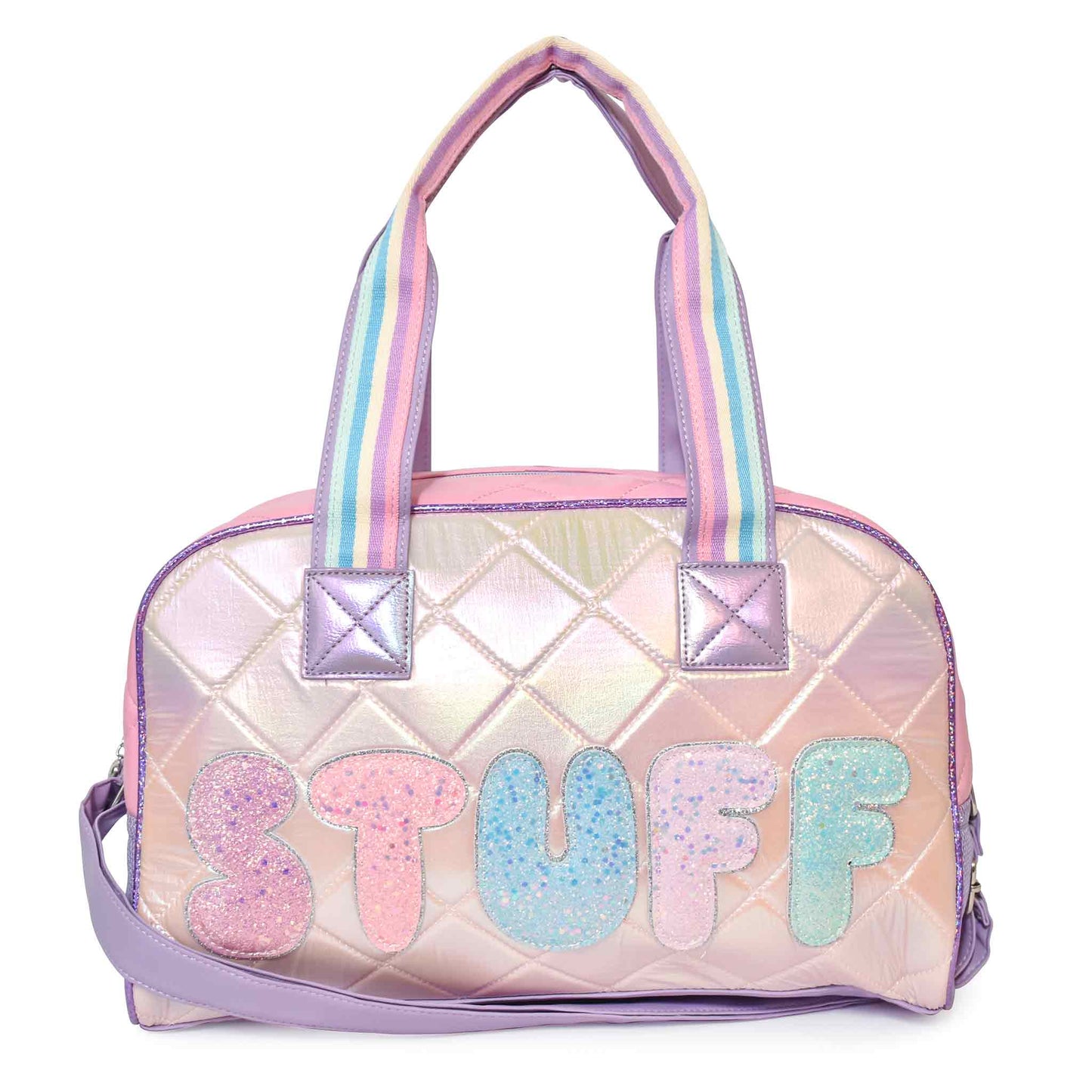 STUFF QUILTED PUFFER MEDIUM DUFFLE BAG
