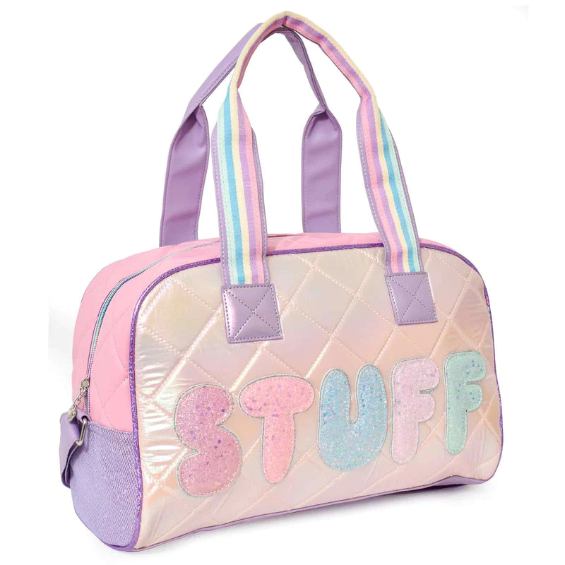 STUFF QUILTED PUFFER MEDIUM DUFFLE BAG