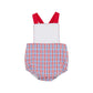 SAYRE SUNSUIT - PROVINCETOWN PLAID W/ RICHMOND RED AND WHITE