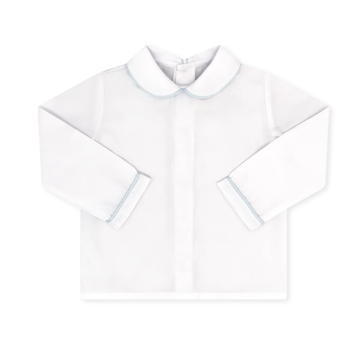 SIBLEY LS SHIRT - WHITE/BLUE