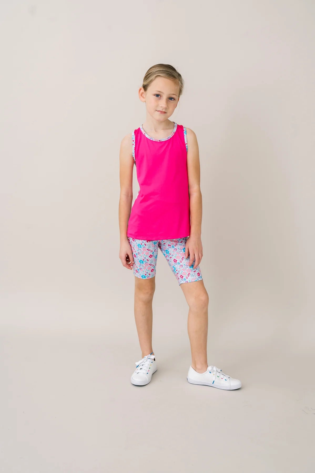 ATHLESIURE TANK - POWER PINK/FLORAL