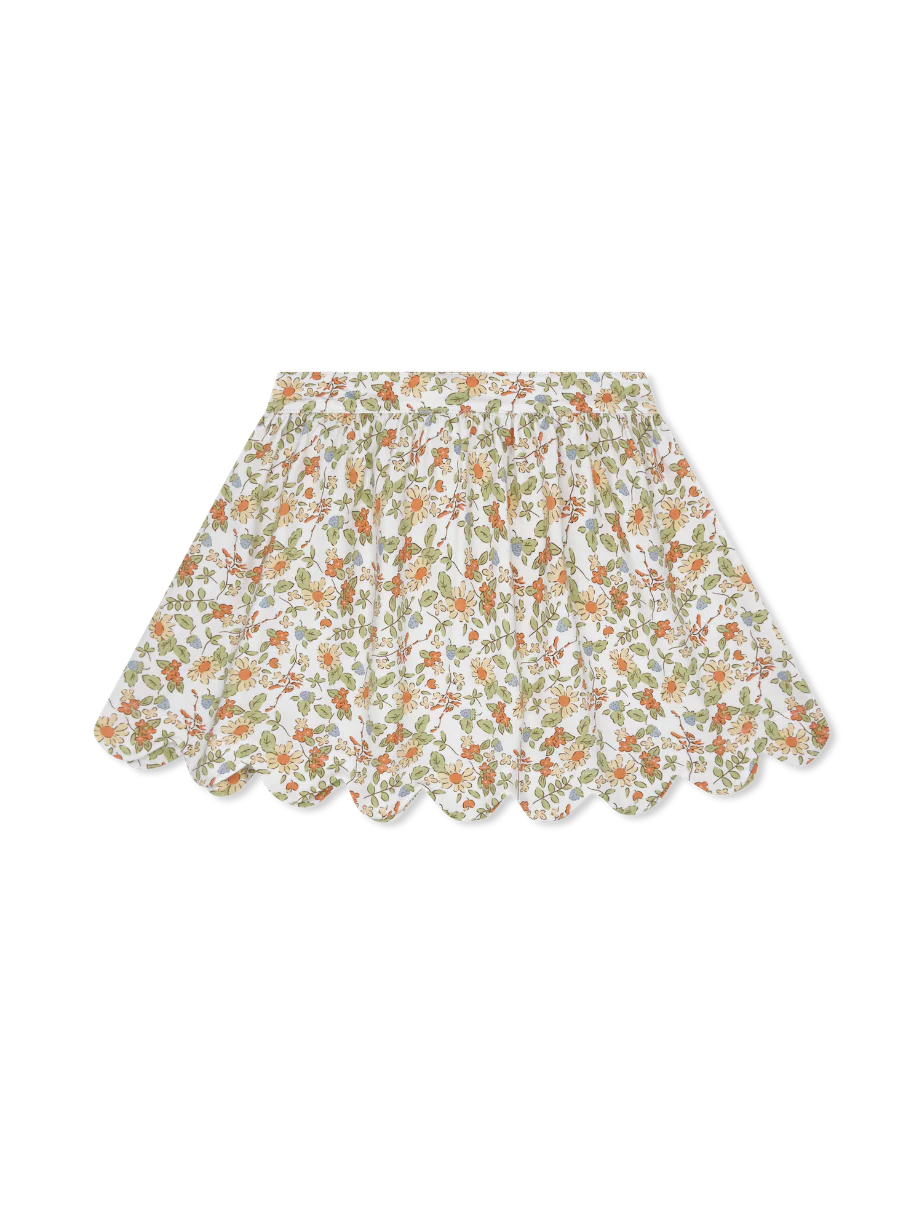 SUSIE SCALLOP SKIRT - HEARTHSIDE FLORAL
