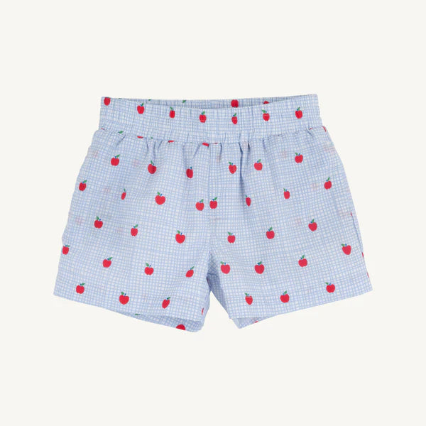 SHEFFIELD SHORTS - APPLE OF MY EYE/WOOD BOAT BLUE