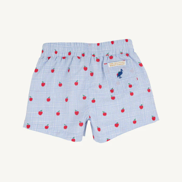 SHEFFIELD SHORTS - APPLE OF MY EYE/WOOD BOAT BLUE