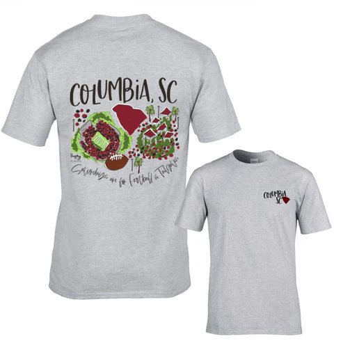 COLUMBIA, SC COLLEGE TOWN T-SHIRT