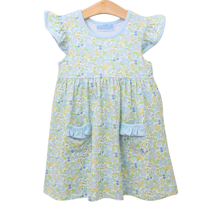 BLOOMIMG FLORAL FLUTTER DRESS