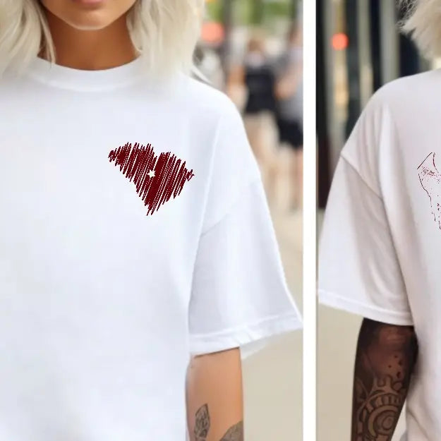 GAMECOCK STADIUM GRAPHIC SWEATSHIRT - WHITE