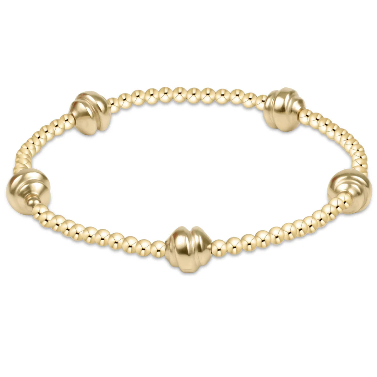 ADMIRE SMALL GOLD 2.5MM BEAD BRACELET - GOLD