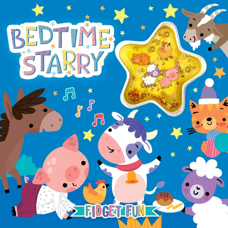 BEDTIME STARRY- TOUCH & FEEL WITH FIDGET CONFETTI GEL POUCH