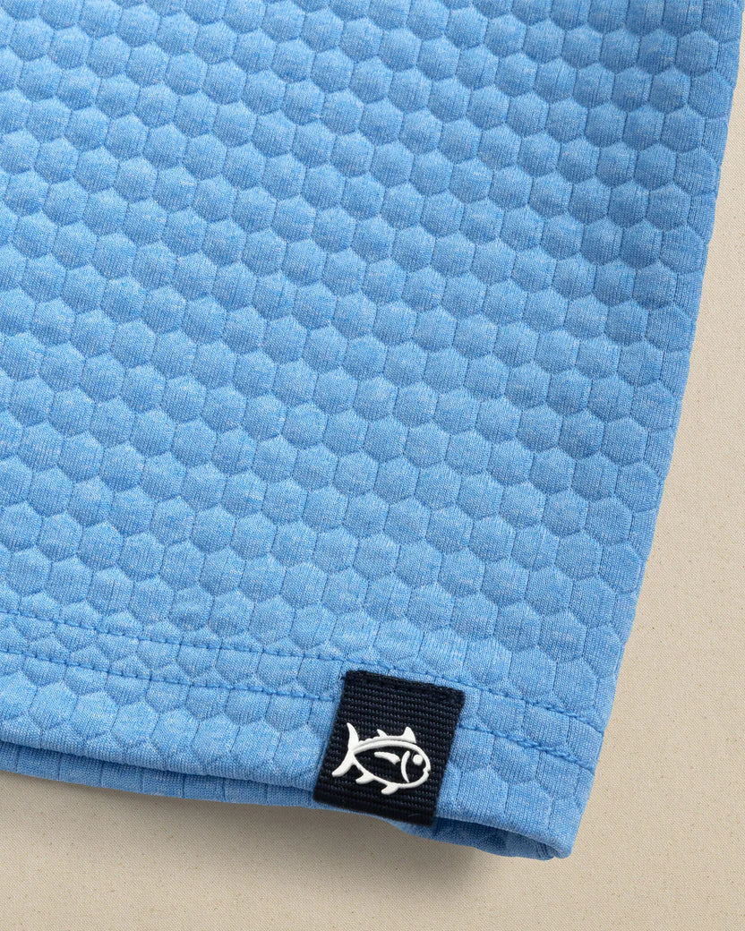 BOYS SCUTTLE HOODIE - HEATHER BOAT BLUE