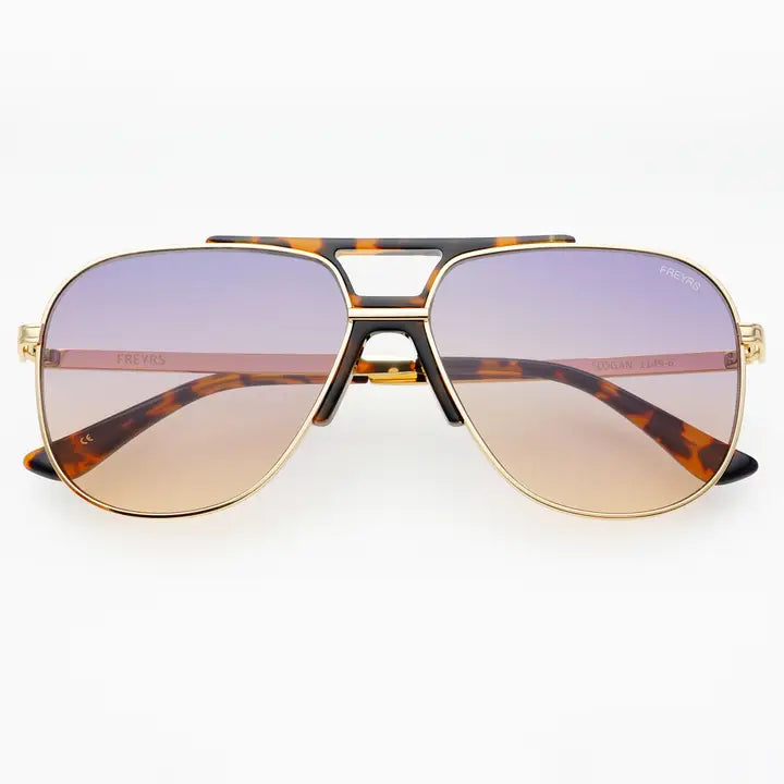 LOGAN ACETATE AVIATOR SUNGLASSES - SUNRISE