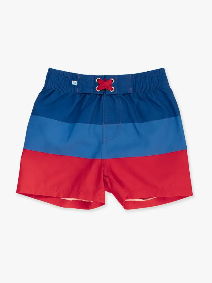BOYS LIBERTY COLORBLOCK SWIM TRUNK