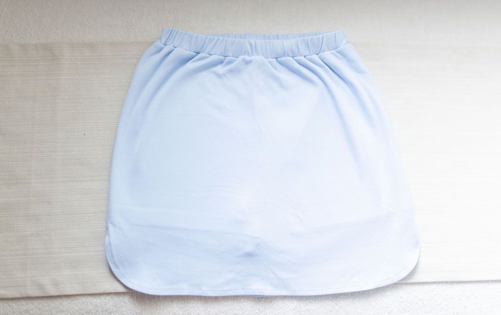 GIRLS PIMA KNIT SKORT - BLUE