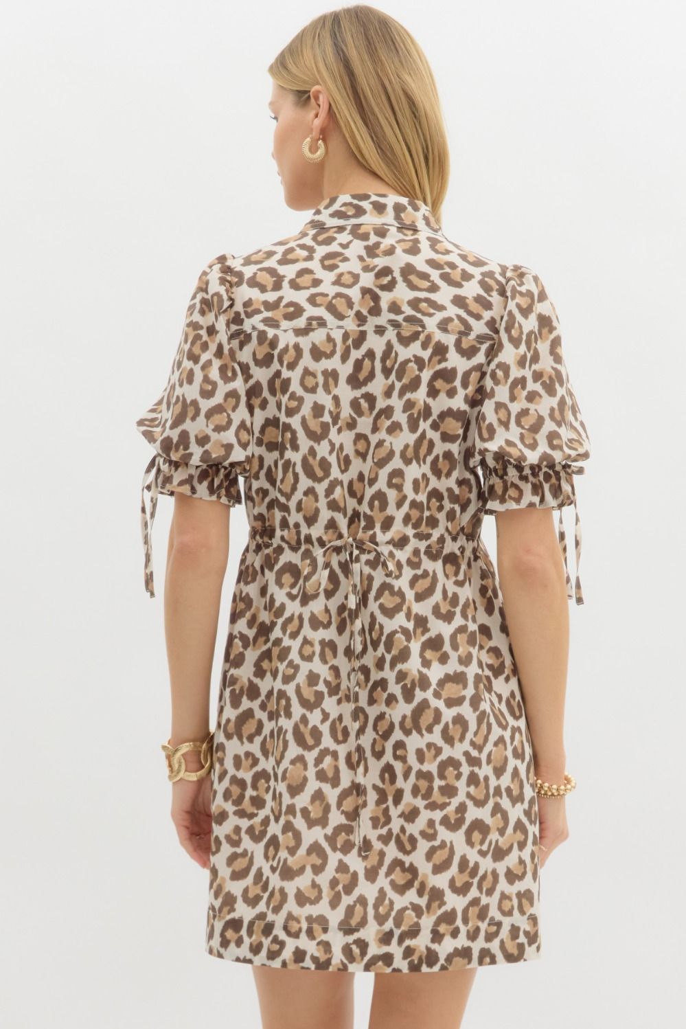 LEOPARD PRINT MINI DRESS