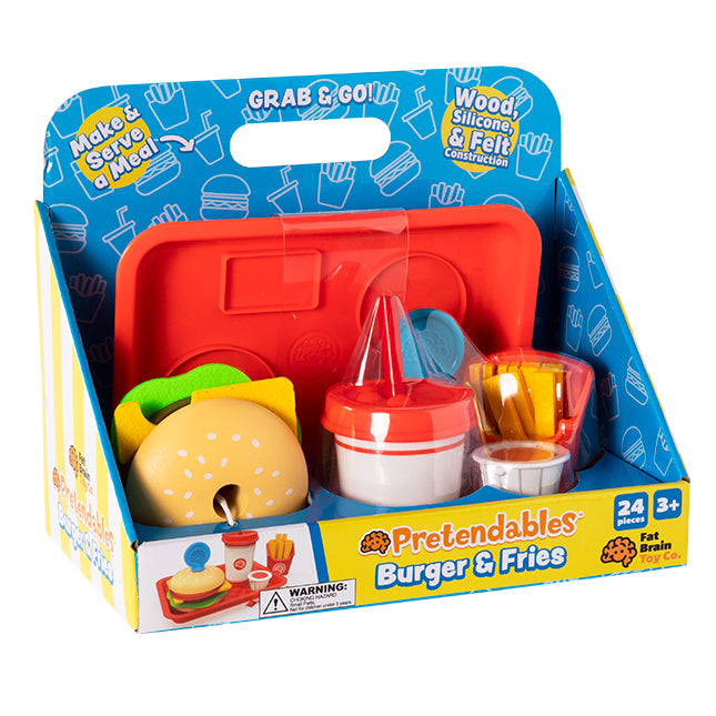 PRETENDABLES BURGER & FRIES SET