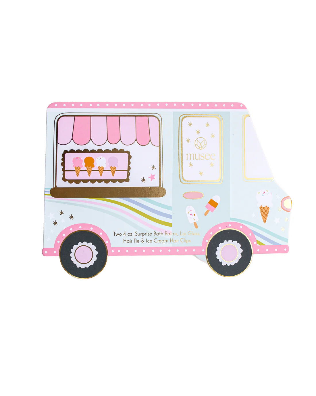 ICE CREAM TRUCK BATH BALM & ACCESSORY SET