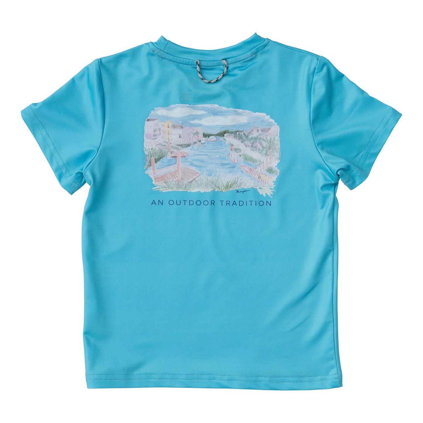 PRO PERFORMANCE FISHING TEE - SCUBA BLUE