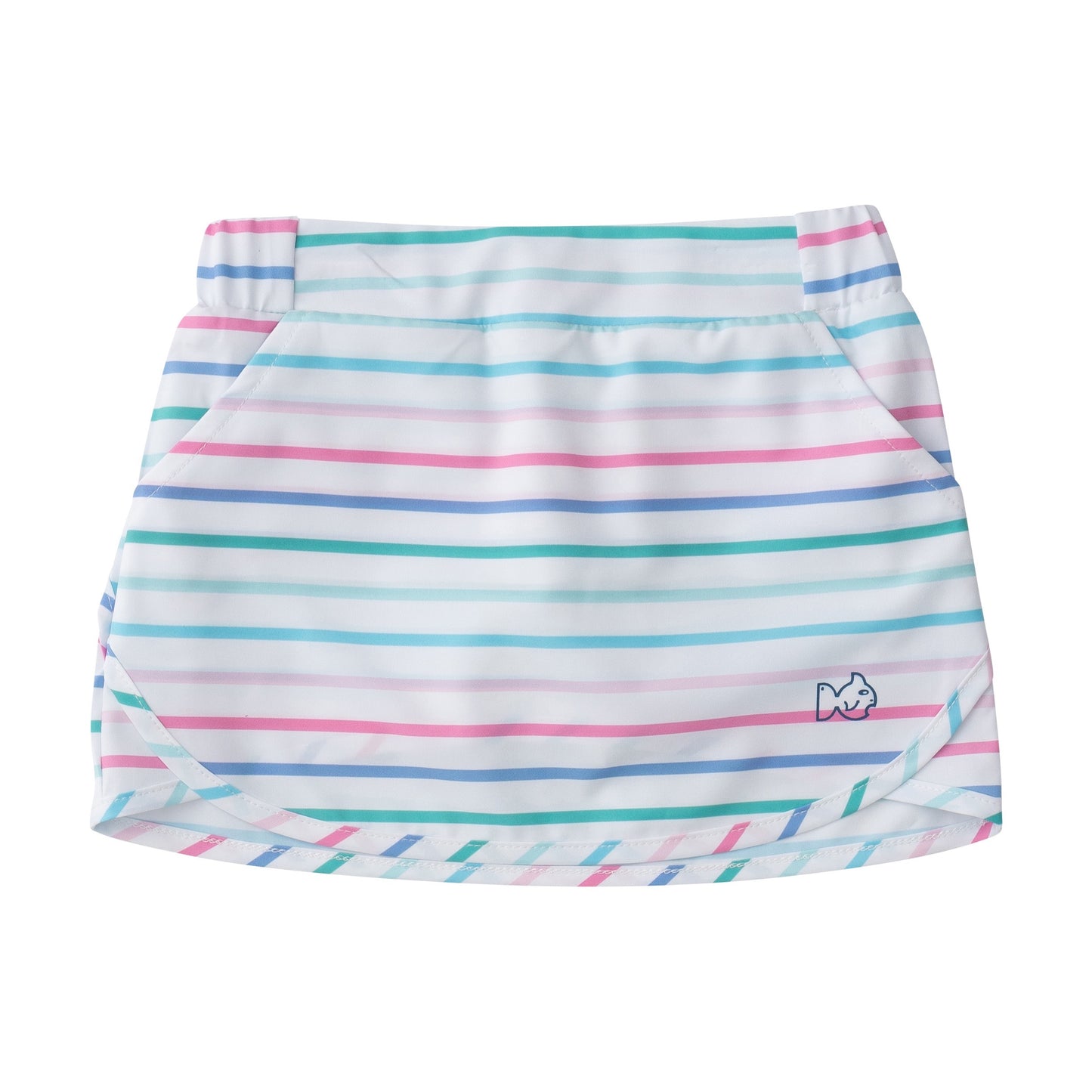 GIRL'S CAROLINA CATCH SKORT - FUCHSIA PINK MULTI
