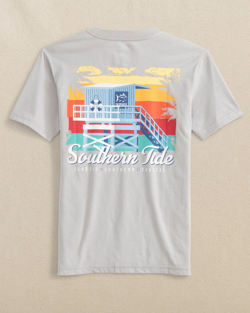 YOUTH LIFEGUARD ON DUTY SS T-SHIRT- PLATINUM GREY