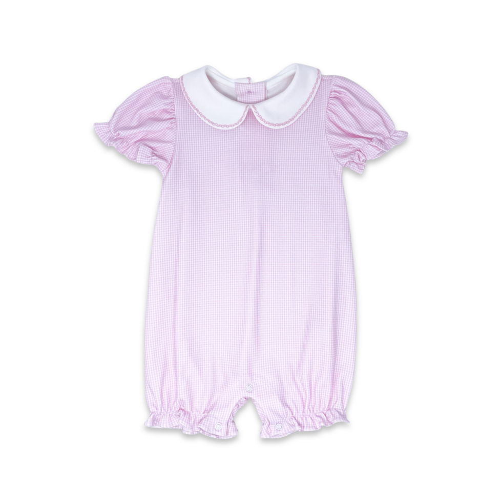 PRECIOUS PLAY BUBBLE - BABY PINK MINIGINGHAM