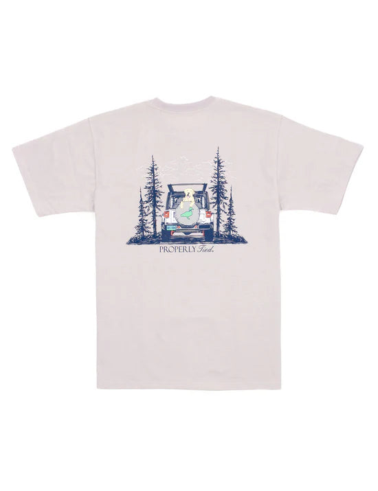 BOYS CATCH A RIDE SS TEE - ICE GREY