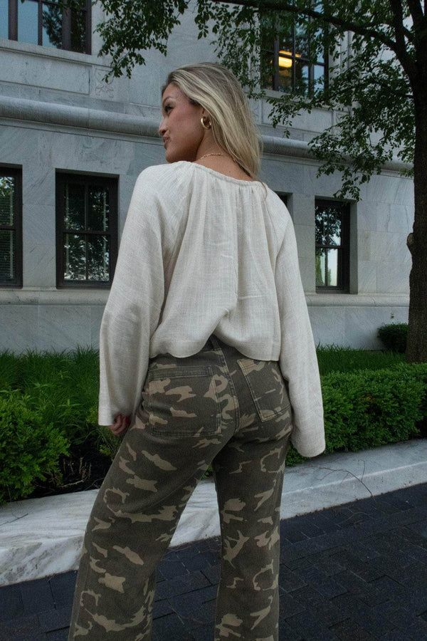 CAMOUFLAGE STRETCH PANTS