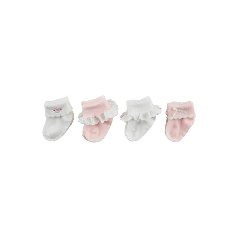 PINK FOLD OVER SOCK SET