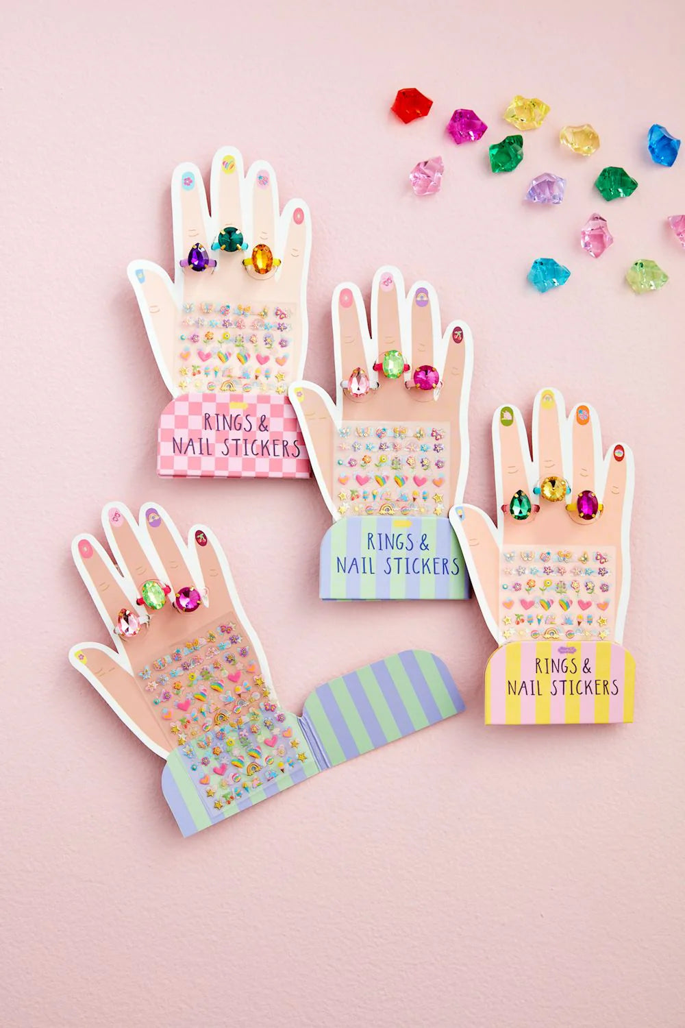 RING & NAIL STICKER SETS - ASSORTED